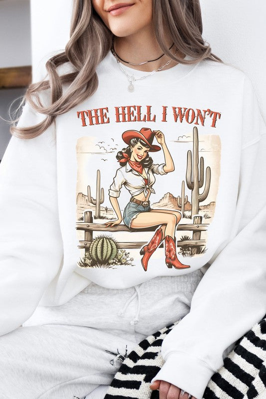 Western Cowgirl Fleece Sweatshirt